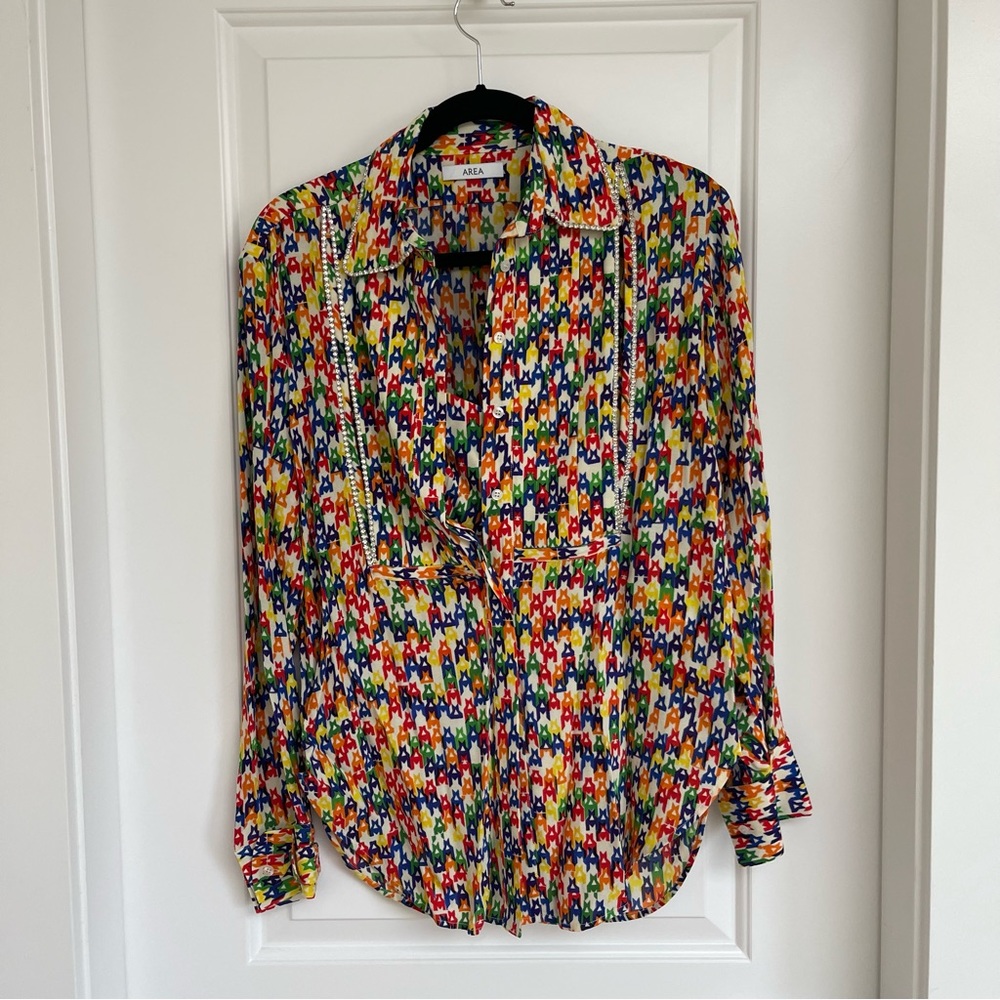 AREA Rainbow Blouse and Bra